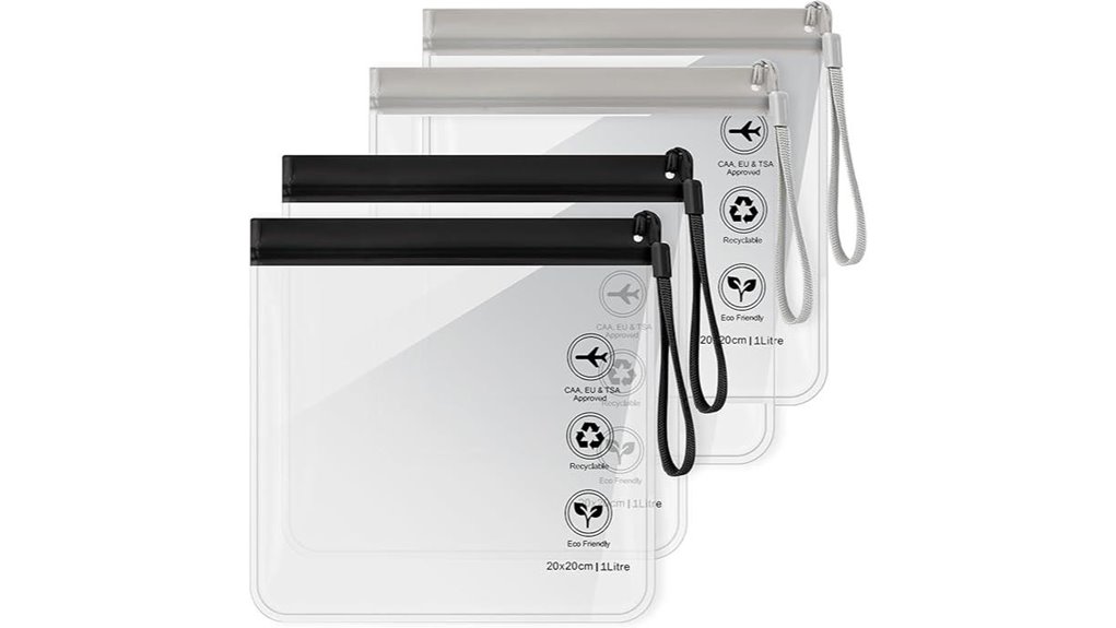 Best Clear Toiletry Bags for TSA‑Friendly Airport Security 5 four tsa approved quart toiletries
