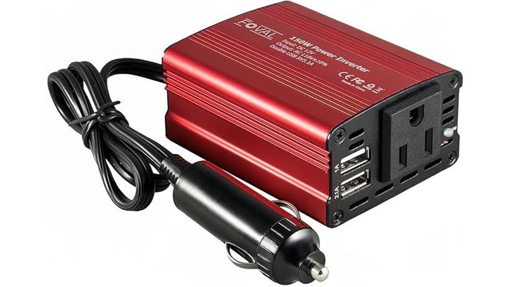 Top Car Power Inverters (DC to AC) for Ultimate Road Trips 4 foval 150w dual usb inverter