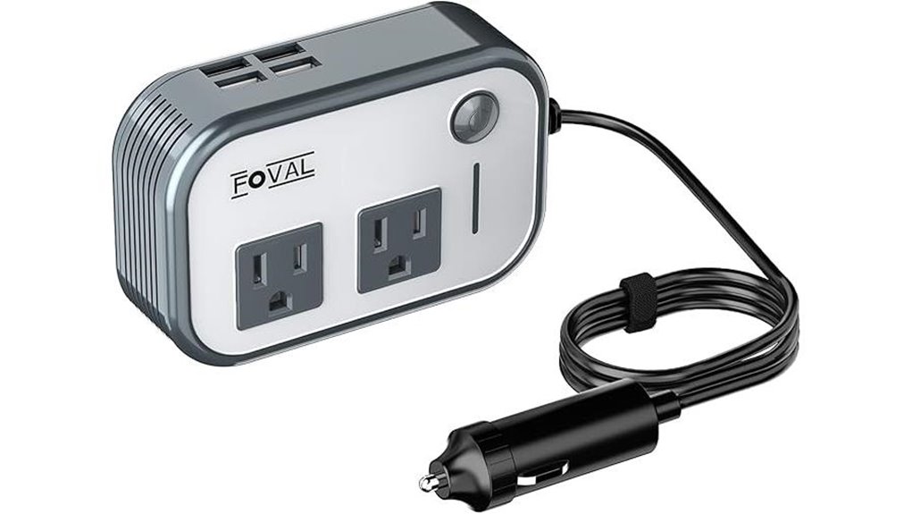 Top Car Power Inverters (DC to AC) for Ultimate Road Trips 13 foval 200w car usb4