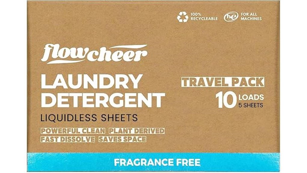 fragrance free 10 load laundry sheets