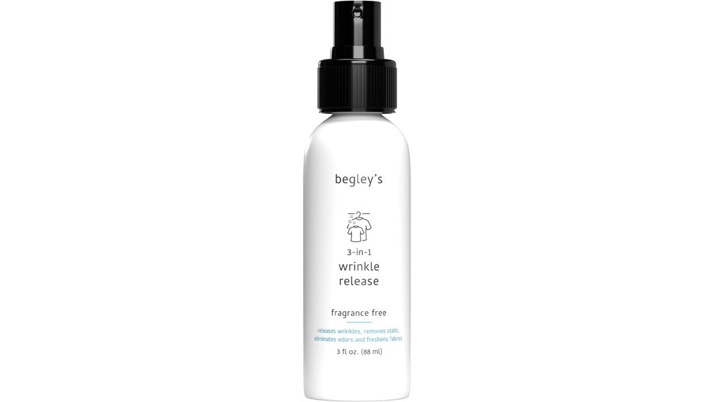 Top Travel‑Friendly Wrinkle‑Release Sprays That Pack Light 7 fragrance free 3 in 1 wrinkle spray