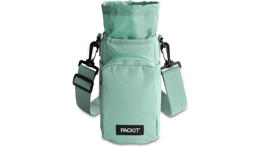 Crossbody Bags Fit a Full Size Water Bottle Handsfree Hydration 13 freezable sage hydration pack