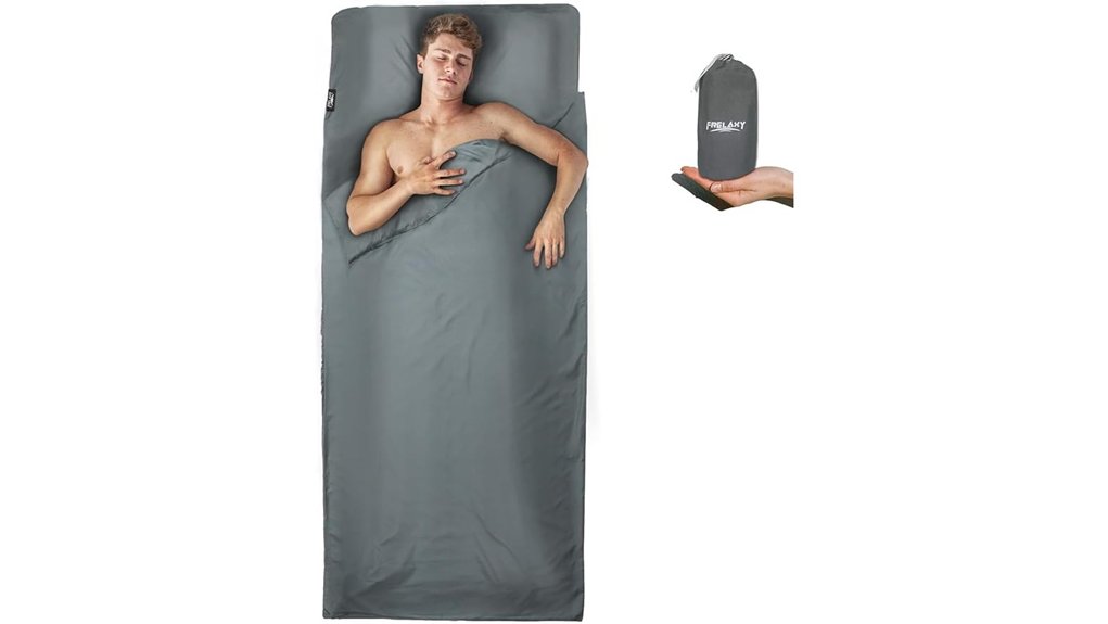 Top Travel Bed Sheets (Sleeping Bag Liners) That Keep You Cozy 15 frelaxy xl liner sheet