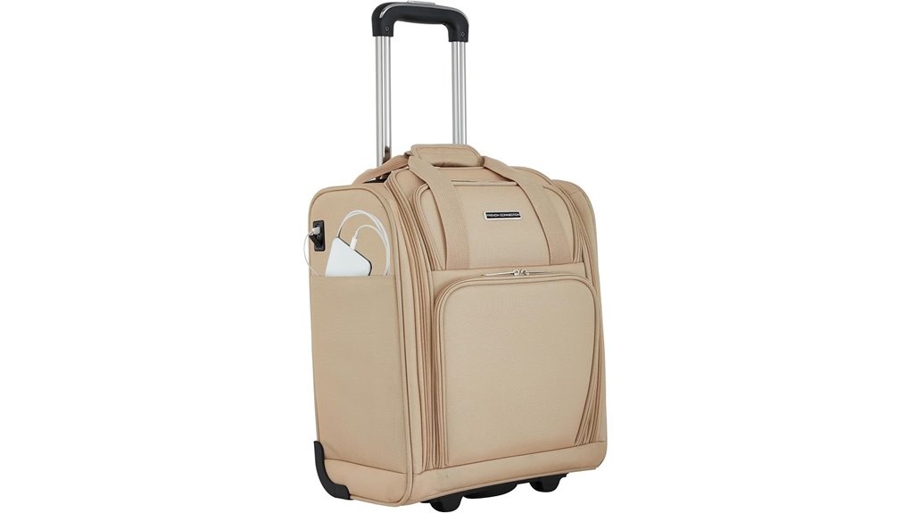 Underseat Bags with Quick-Access Tech: Security-Friendly Go-To 1 french 16 inch carry on usb