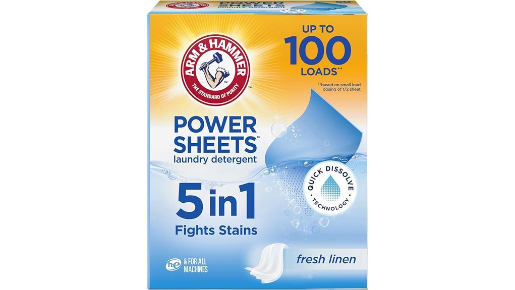 fresh power sheets detergent