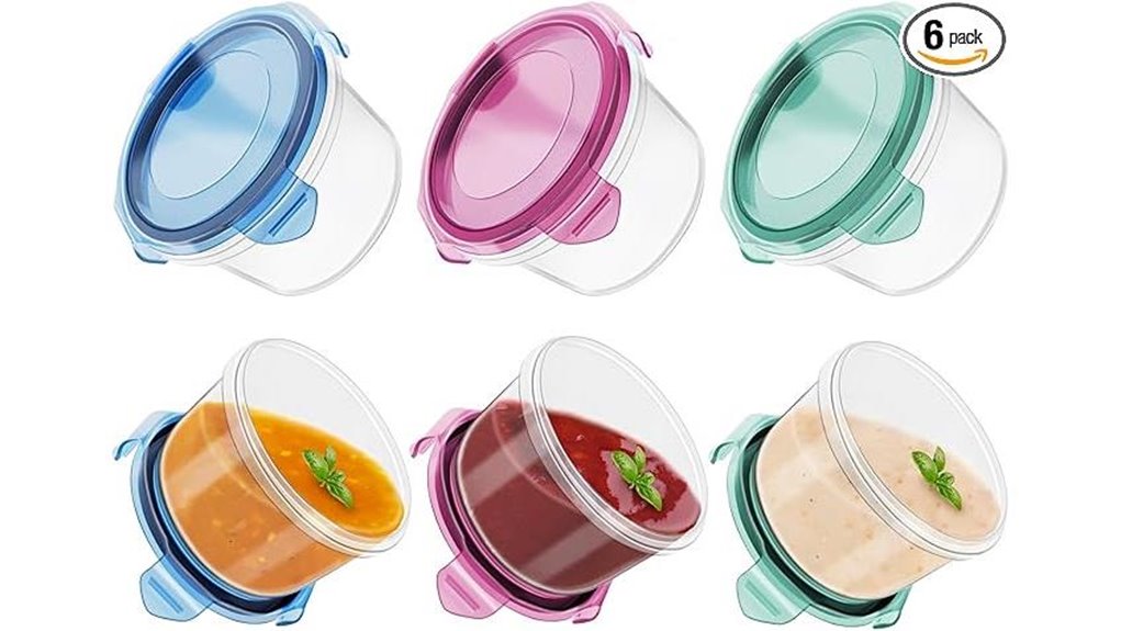 Leakproof Condiment Containers: Top Defense for Travel Lunch 13 freshmage bpa free leakproof containers