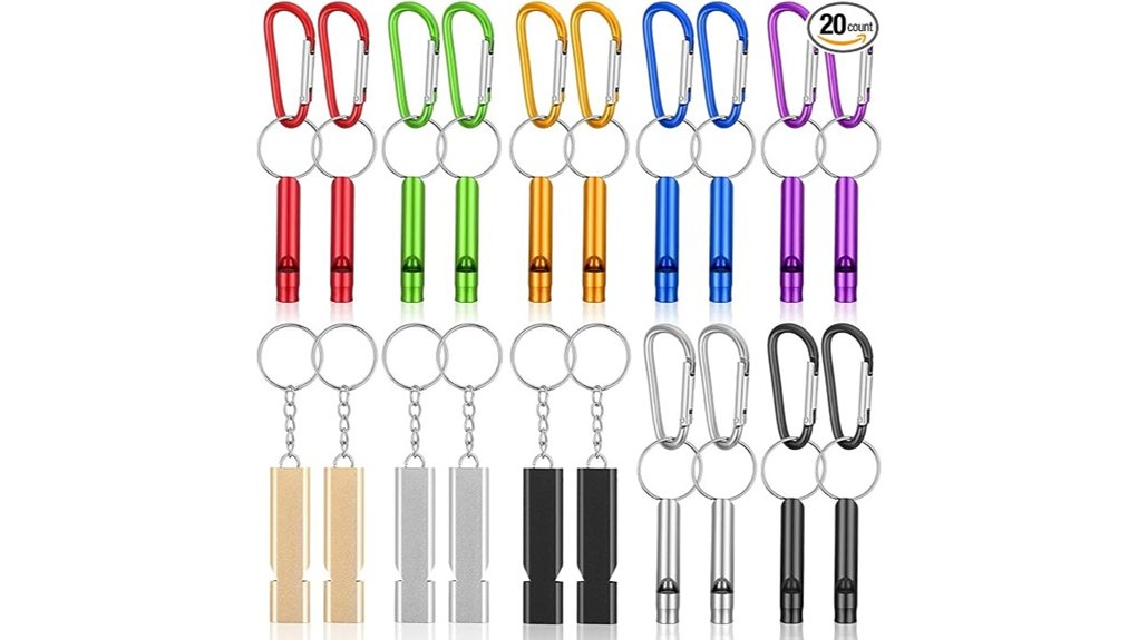 Best Small Durable Travel Safety Whistles for Travelers 8 frienda dual tube survival whistle