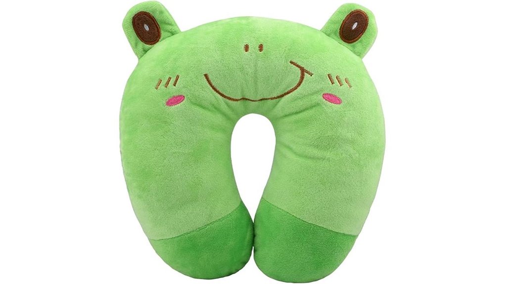 Kids Neck Pillows That Keep Slumps at Bay 7 frog kids travel pillow