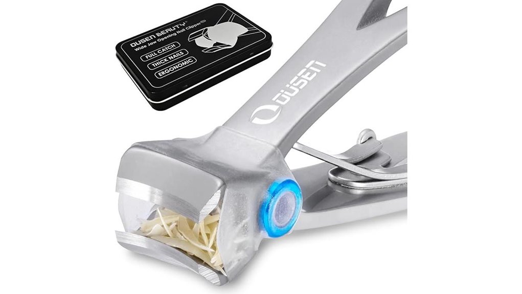 Best Travel Nail Clippers with Catcher Trays – No Clippings Ever 14 full catcher wide jaw