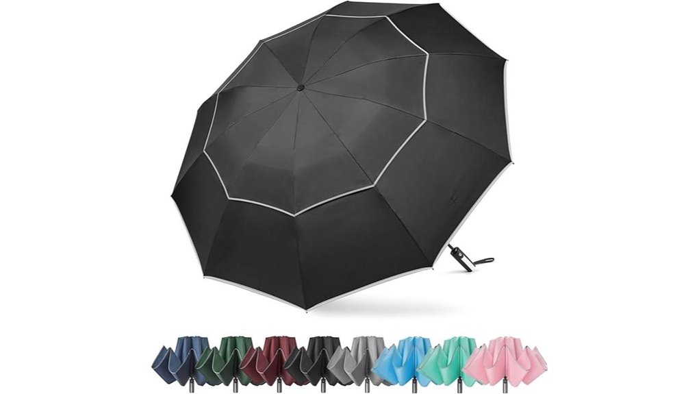 Travel-Friendly Umbrellas for Tall People (Extra Canopy) Best 11 g4free windproof inverted umbrella