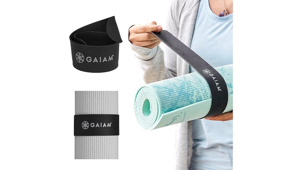 Best Yoga Mat Straps & Carriers to Keep Your Mat on the Go 13 gaiam black mat strap
