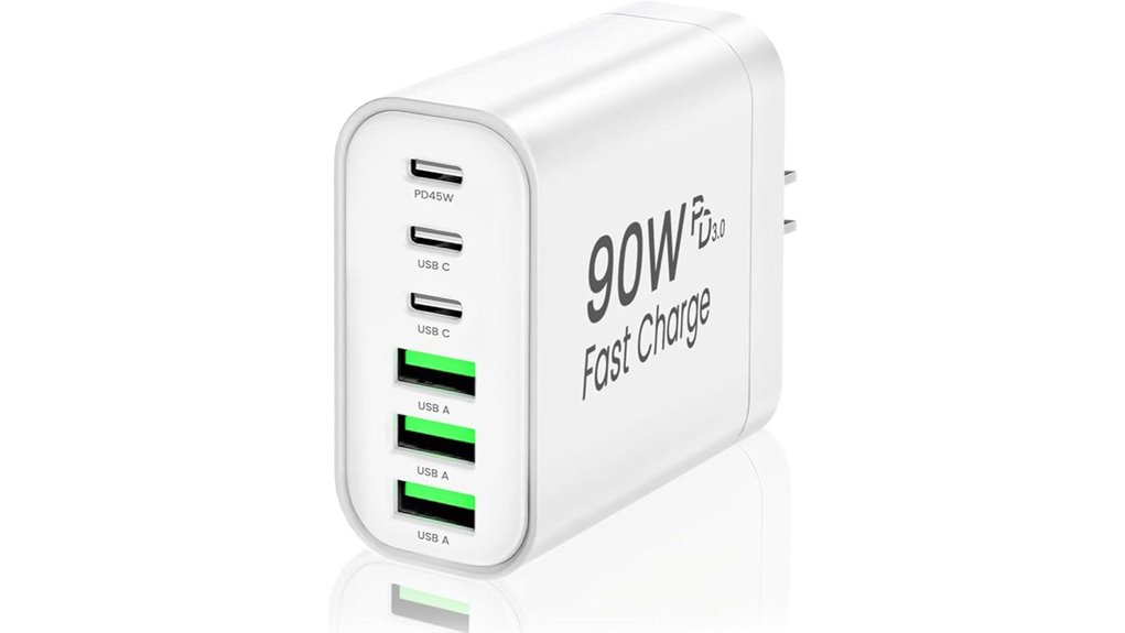 Top Wall Chargers with USBC Ports (GaN) Keep Devices Charged 15 gan 90w 6 port charger