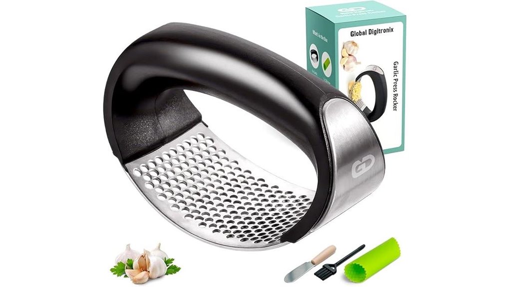 Best Garlic Presses for Effortless Kitchen Prep 14 garlic press plus accessories