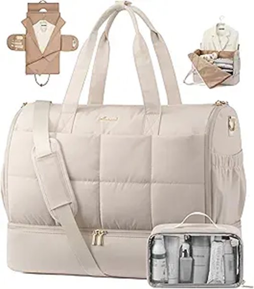 Garment Bags with Shoe Pockets for a Wedding Weekend 5 garment bag with pouch
