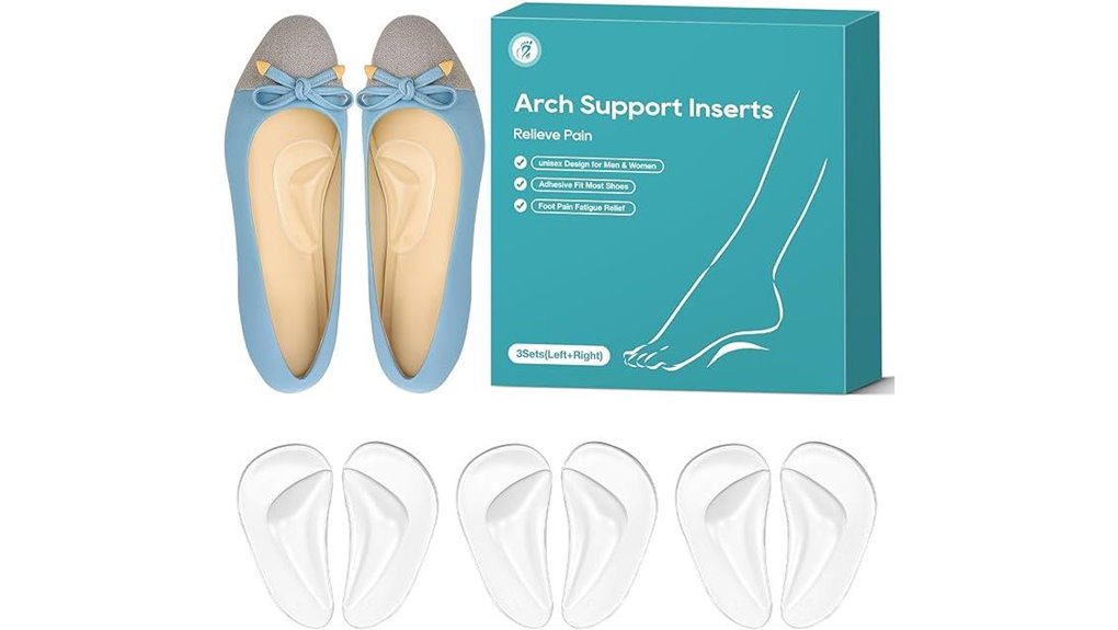 Best Insoles for Travel (Arch vs Heel) That Ease Your Feet 10 gel arch pads trio