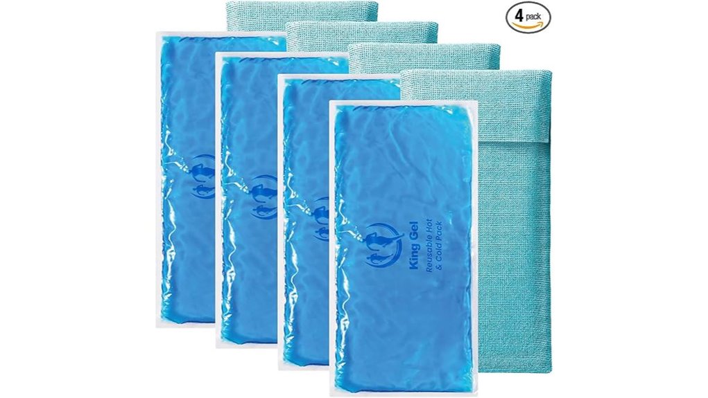 Reusable Ice Packs for On-the-Go Injuries: Slim Gel Solutions 2 gel ice packs for relief