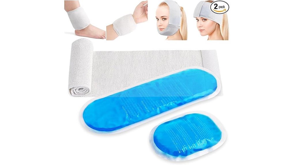 Best Reusable Ice Pack Sleeves for Swelling On Go (Slim Gel) 9 gel ice sleeve pack