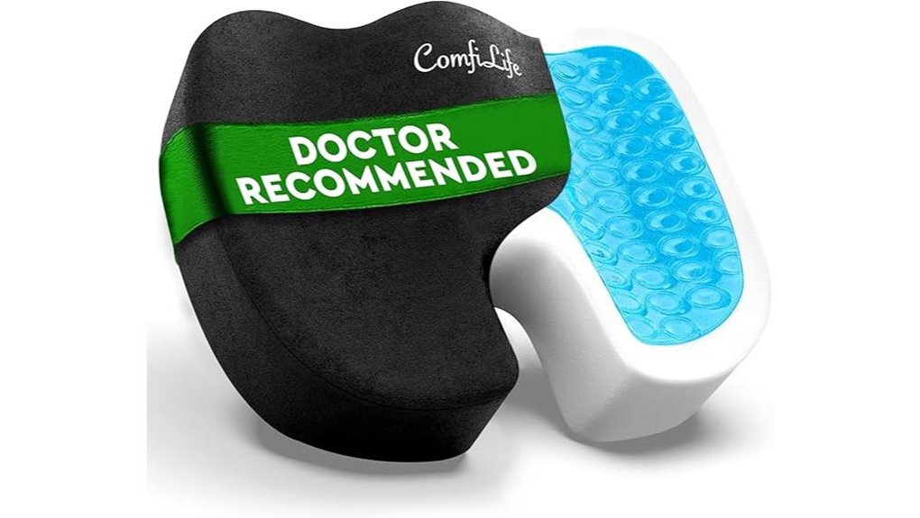 Best Travel Seat Cushions to Ease Tailbone Pain (Gel vs Foam) 2 gel memory foam cushion