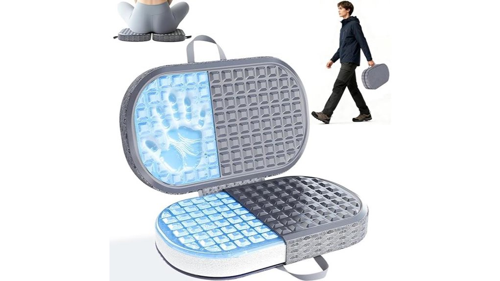 Best Travel Seat Cushions to Ease Tailbone Pain (Gel vs Foam) 10 gel powered waterproof sports cushion