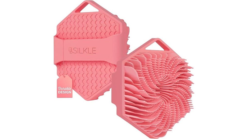 gentle silicone shower brush
