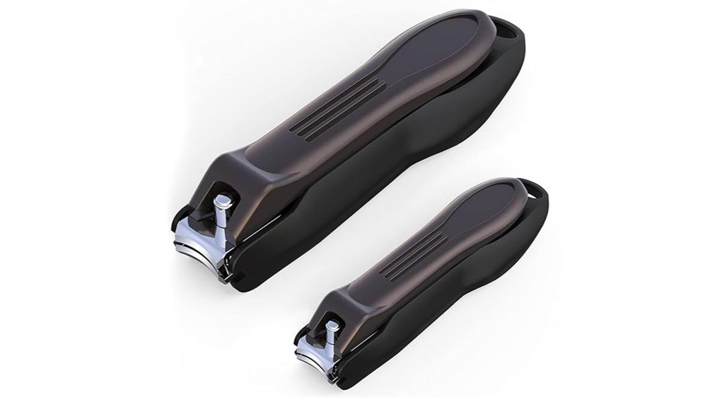 Best Travel Nail Clippers with Catcher Trays – No Clippings Ever 4 glamfields stainless 2 pack clipper catcher