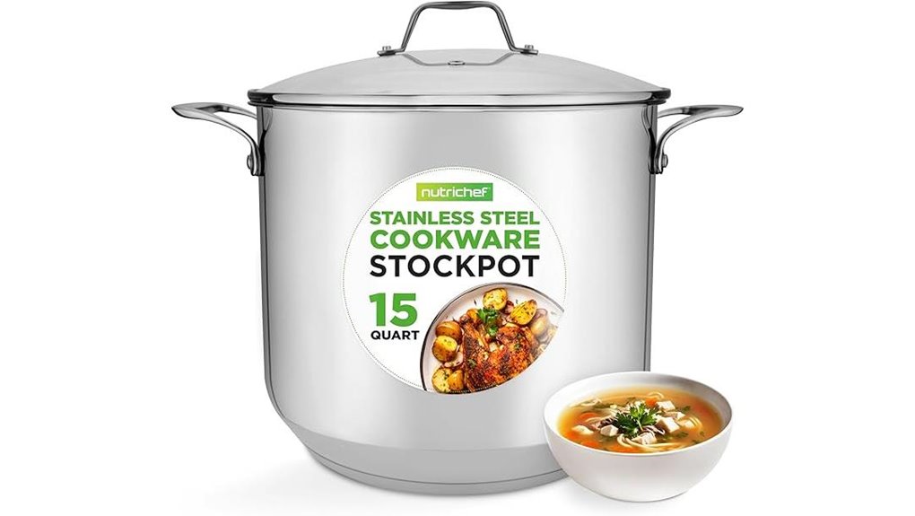 glass lid 15 quart nutrichef pot