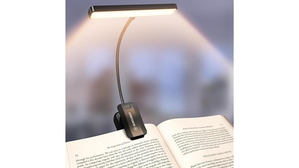 Must-Have E-Reader Lights for Travelers: Warm Tone Clip‑On Picks 7 glocusent led 5color 90hr
