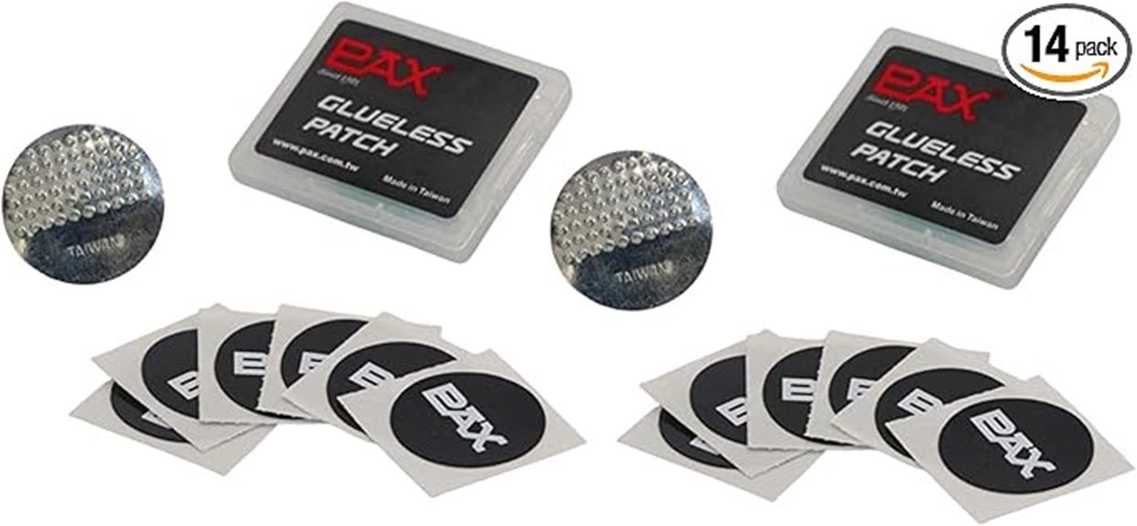 Must‑Have Patch Kits for Travel Cycling (Self‑Adhesive) 8 glueless 14 piece pax kit