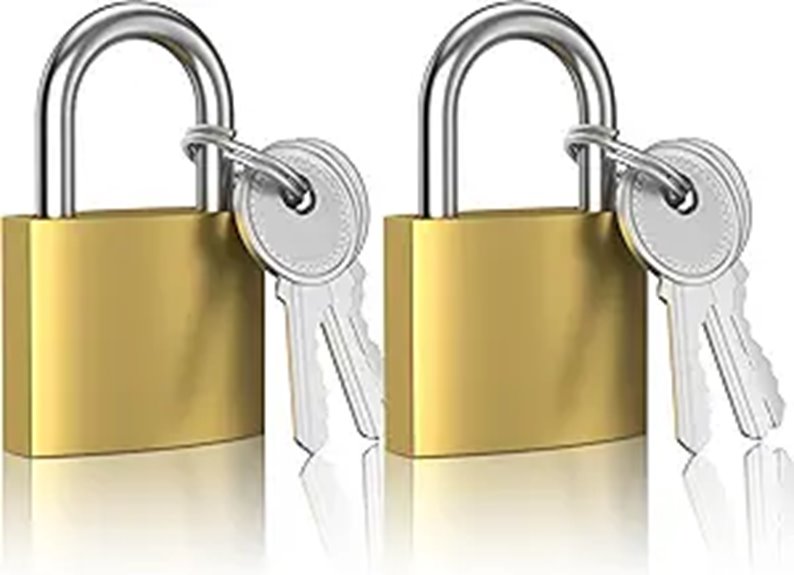 Best Small Padlocks for Travel: Smooth Shackle You’ll Love 11 gold 32mm keyed padlocks
