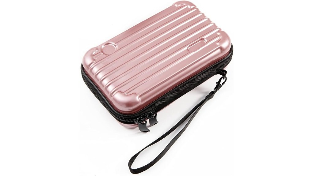 gold hard shell cosmetic case