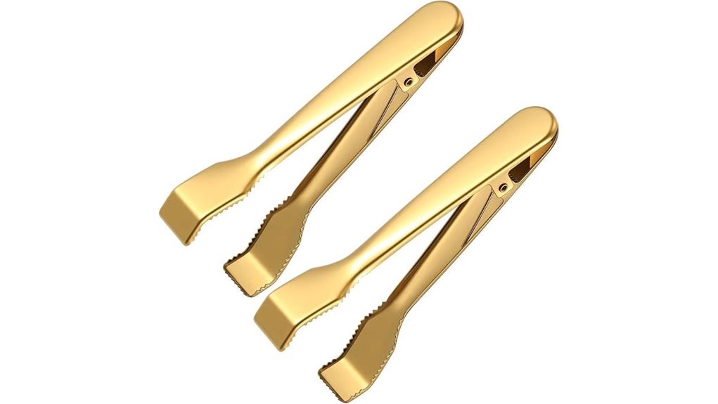 Ice bucket + tongs: The Perfect Pair for Your Home Bar 15 gold stainless tongs 2 pack