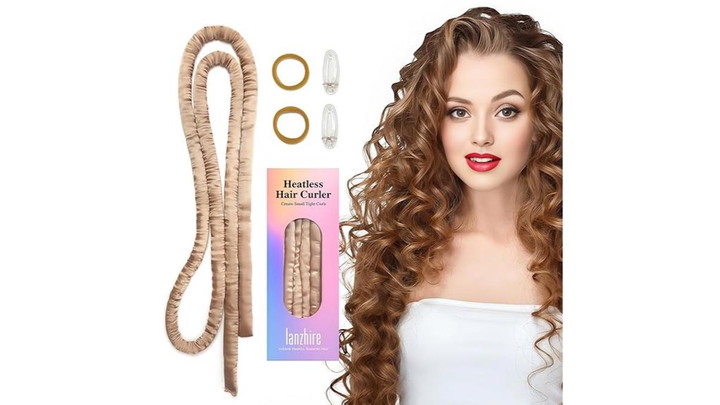 Travel‑Ready Heatless Curling Sets: Packable & Comfortable 7 golden heatless curling headband
