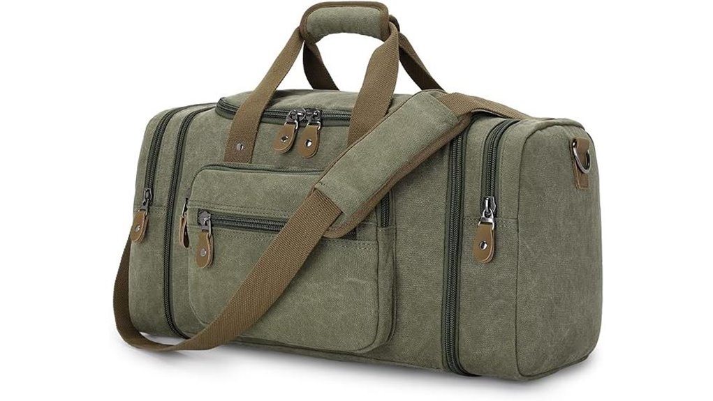 Canvas Weekender Bags That Turn Every Escape Into a Story 7 gonex canvas 60l duffel