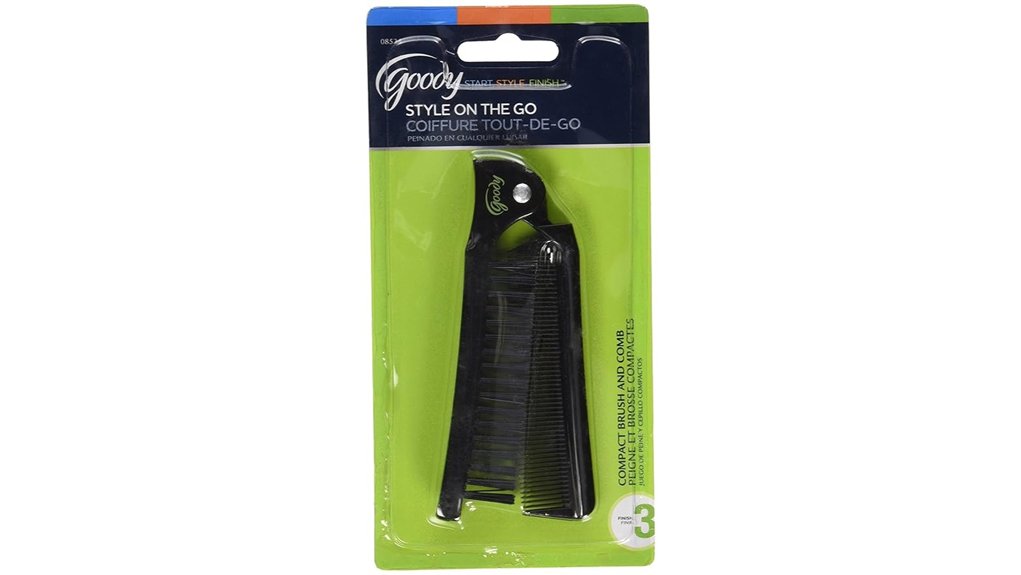 Foldable Travel Combs/Brushes That Won’t Snag Hair 5 goody brush comb set