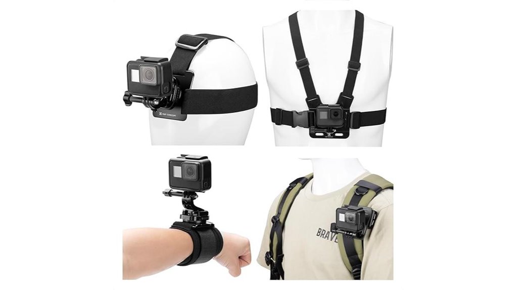 gopro chest backpack wrist