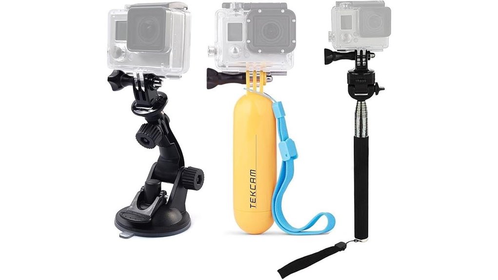 Best Action-Cam Mount Sets for Trips 7 gopro compatible action selfie stick