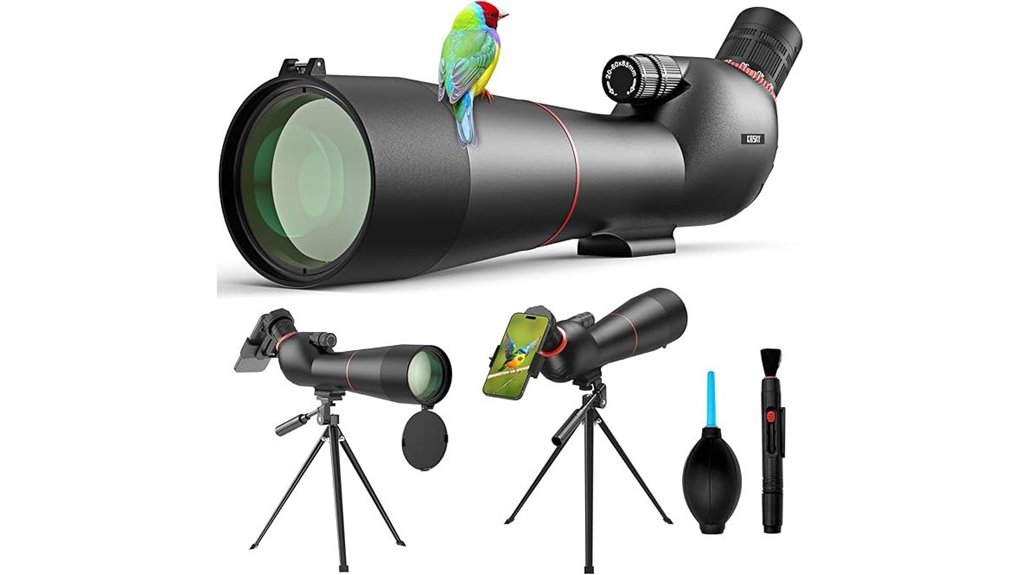 Spotting Scopes for Travel (Angled) That All Adventurers Need 4 gosky 20 60x85 scope tripod
