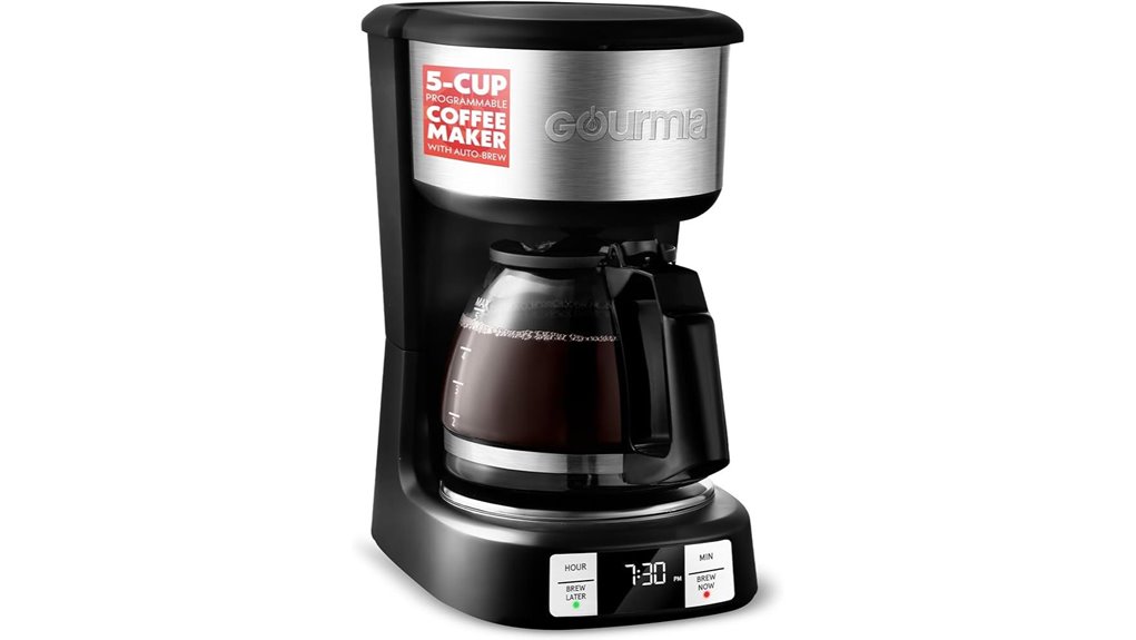 gourmia five cup drip one touch