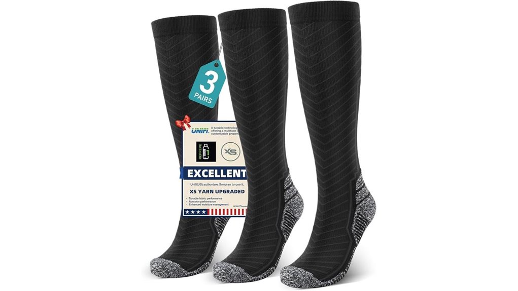 Top Compression Socks (Graduated 20-30 mmHg) for Long Journeys 4 graduated knee high 20 30 mmhg