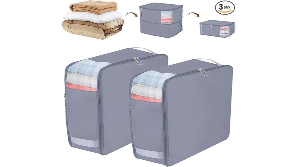 gray 2 pack compression bags