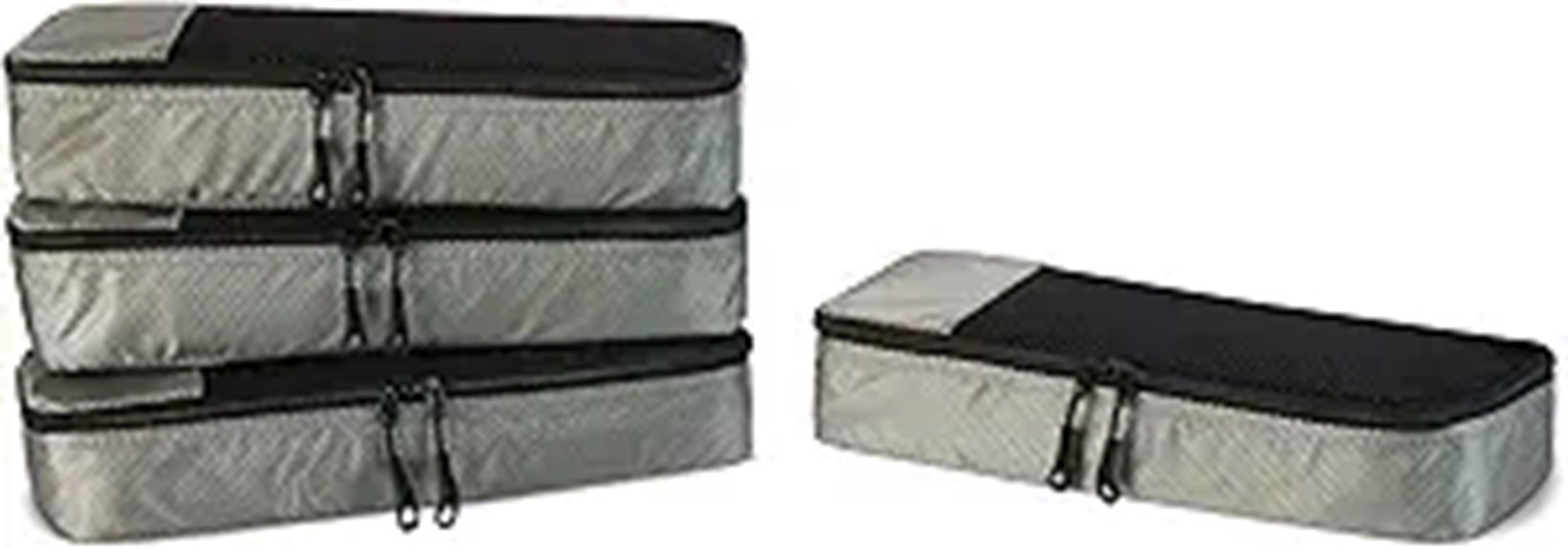 Must‑Have Carry‑On Suitcases with Compression Panels Trips 5 gray 4 piece packing cubes