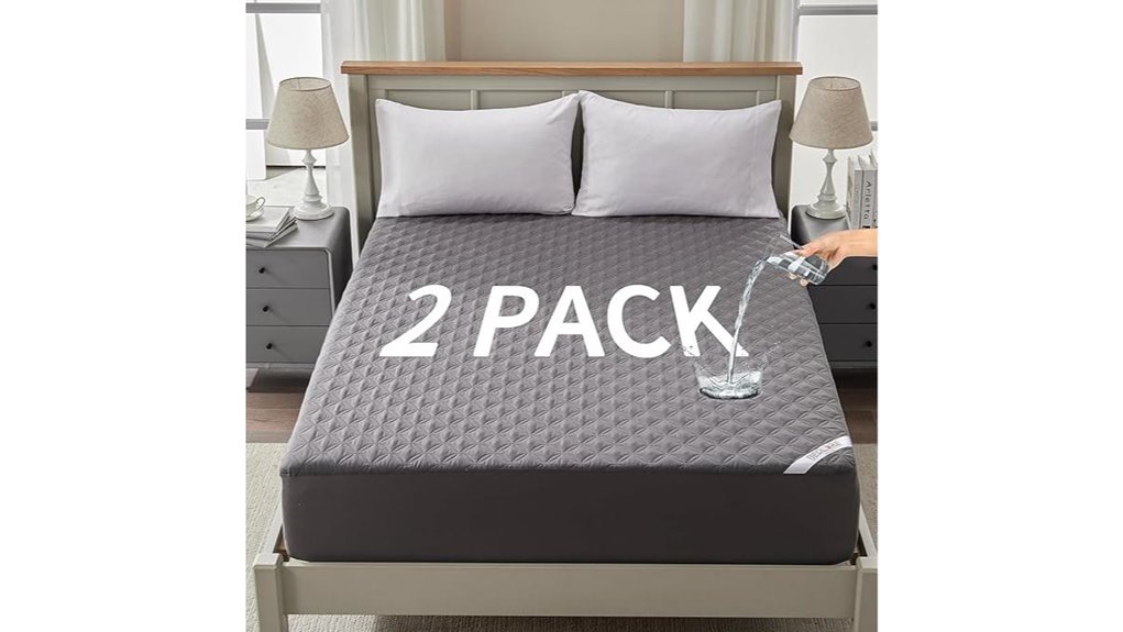 Best Mattress Protector (Waterproof) That Keeps Sheets Dry 14 gray queen waterproof protector