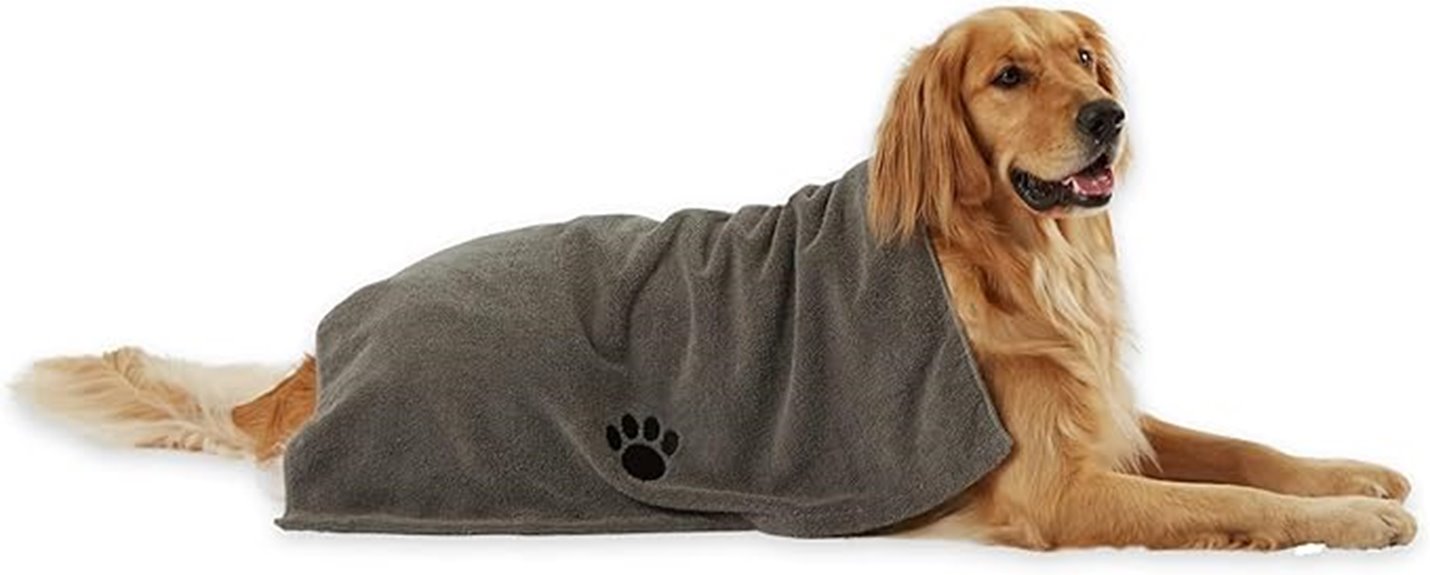 Lint‑Free Pet Towels that Keep Your Pet Quick‑Dry On The Go 12 gray x large absorbent towel