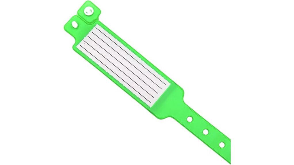 Best Child Identification Bracelets for Crowd Safety 10 green 10 pack id wristbands