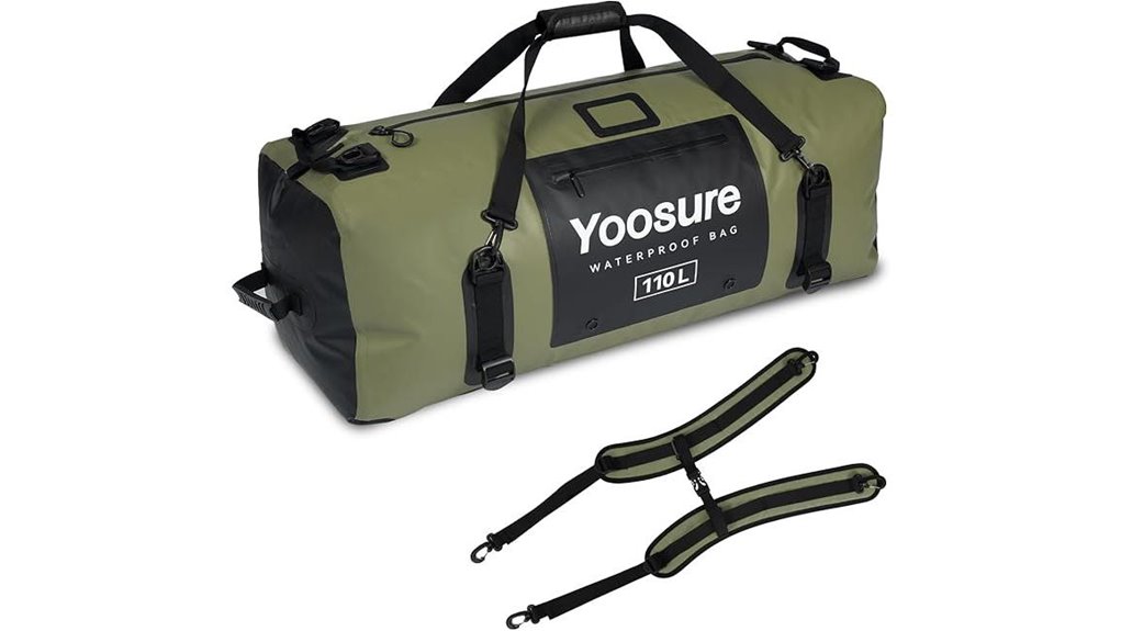 Best Waterproof Duffel Bags (Submersible) for Your Trips 10 green 110l waterproof duffel