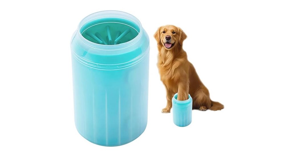 Portable Paw Cleaners Quick Rinse Cups for Muddy Travel Days 12 green dog foot cleaner