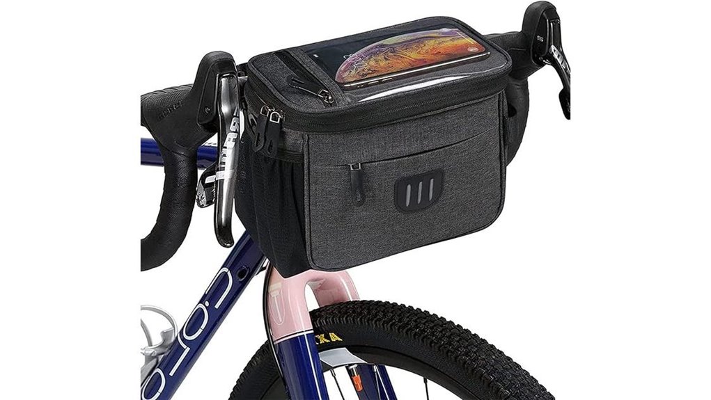 Must‑Have Handlebar Bags for Travel Bikes (Quick‑Access Maps) 2 grey bike handlebar bag