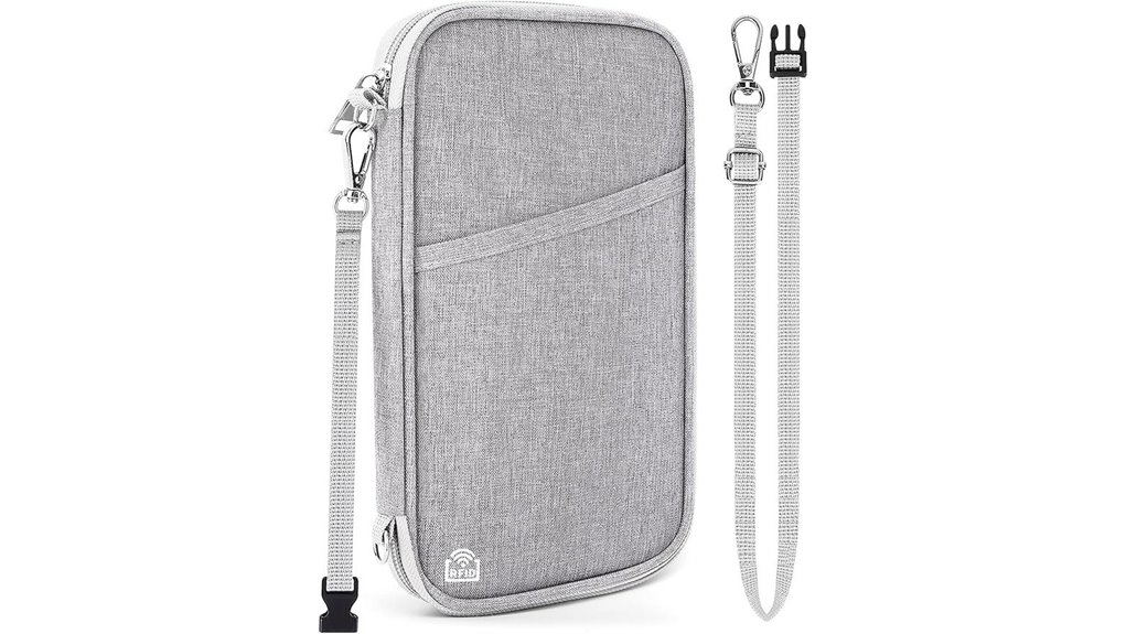 Travel Wallets That Fit Boarding Passes: Your Carry‑On Must‑Have 4 grey rfid passport organizer