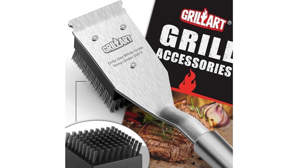 Best Grill Brush That Keeps Your Grill Spotless 11 grillart 16 5 inch brush scraper