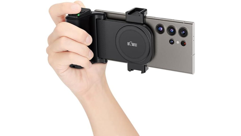 Phone Grips for Travel Photography—Secure One‑Hand Hold 3 grip remote cold shoe